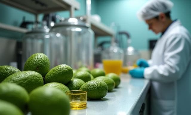 Upcycling proces van avocado-afval